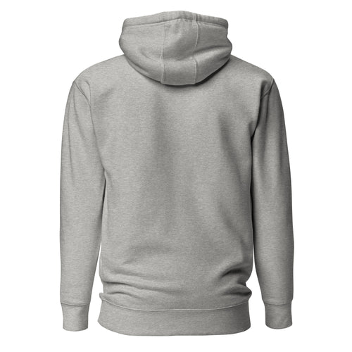 "Bunny Person" grey unisex hoodie with black print