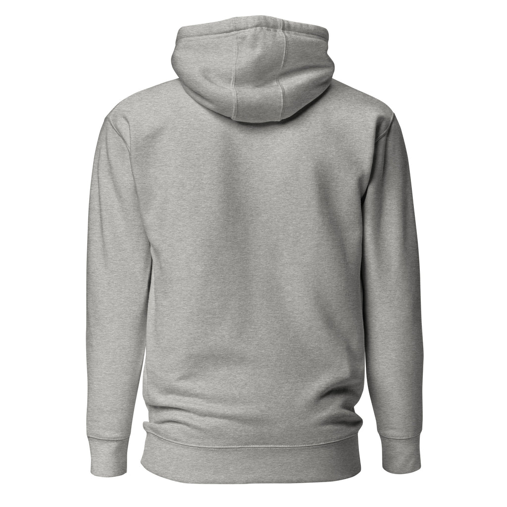 "Cat Person" harmaa unisex-huppari valkoisella painatuksella