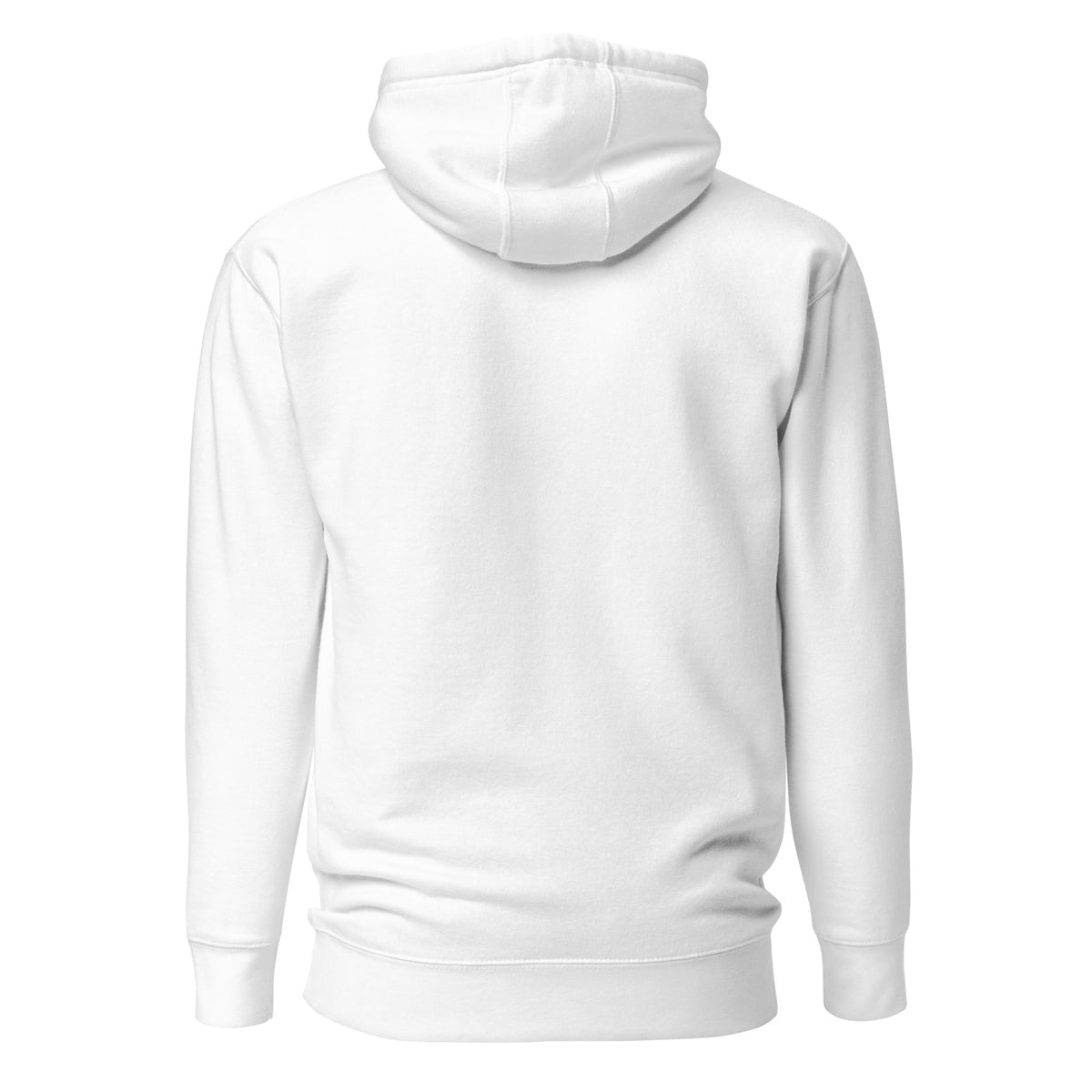 "Cat Person" white unisex hoodie with black print